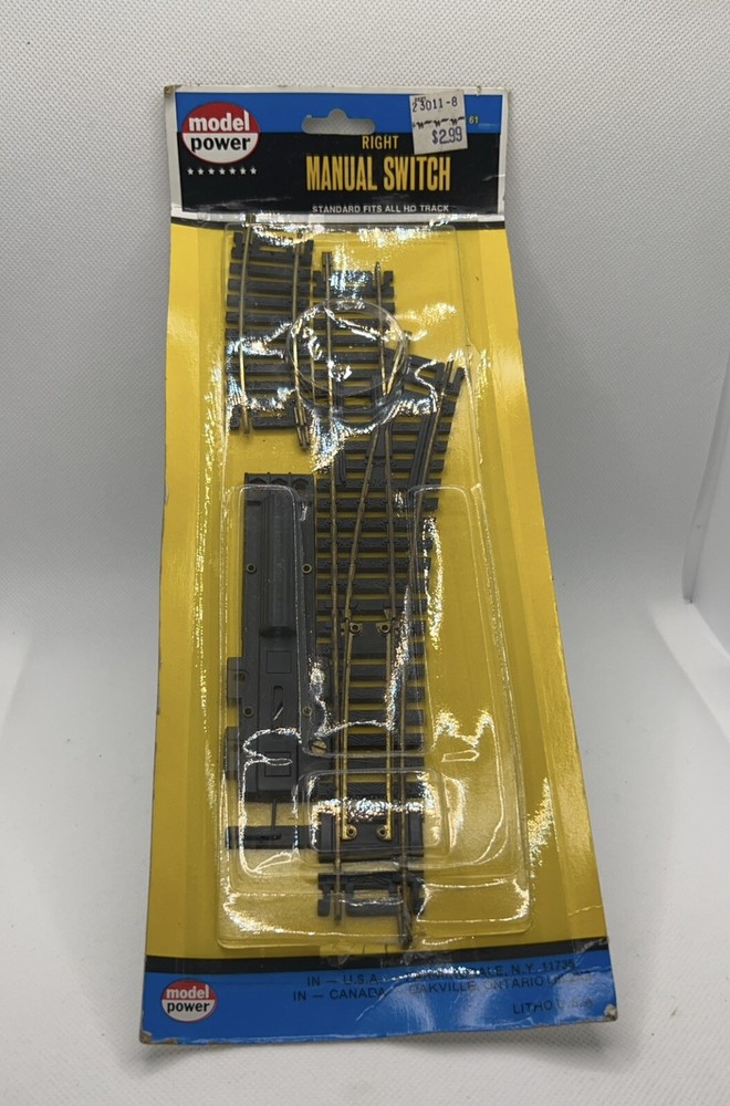 Model Power #61 Right Manual Switch For HO Track