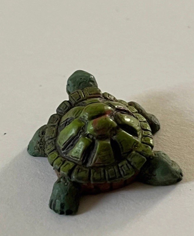 Tiny Turtle Miniature Mini Figure Figurine 3/4”