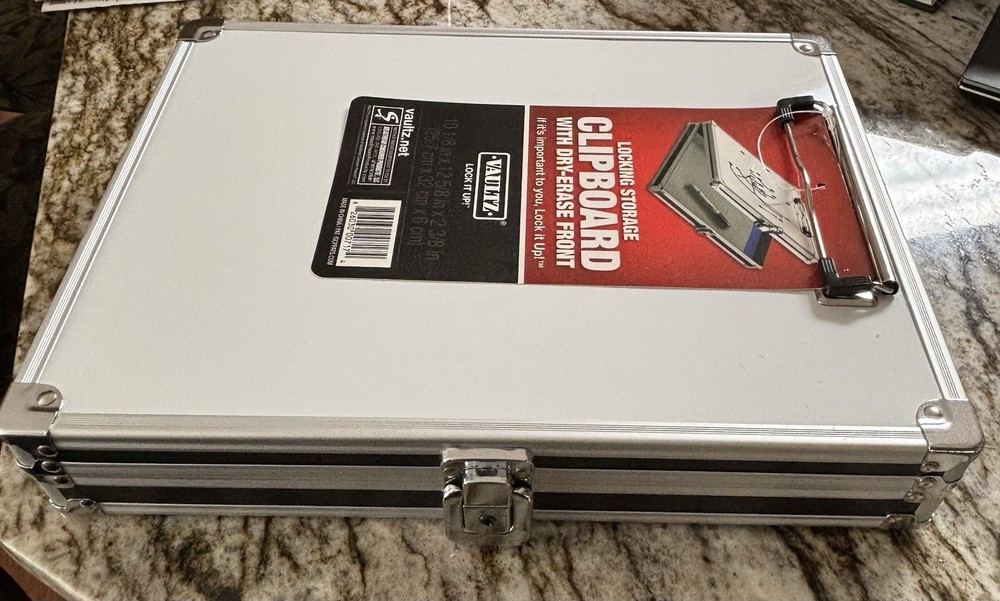 Vaultz Storage Clipboard with Whiteboard Locking Storage NEW Never Used