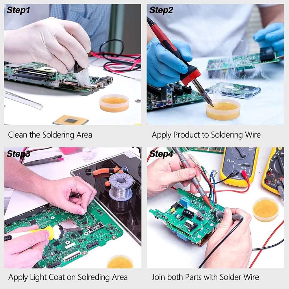 70g Solder Flux Paste Set - Oxidation Resistant for Precise Soldering Work