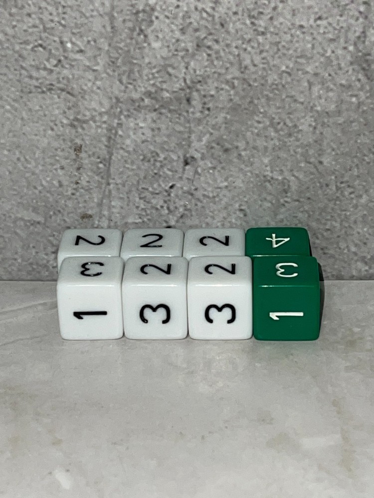 2013 NFL Rush Zone Board Game - Replacement Dice x8