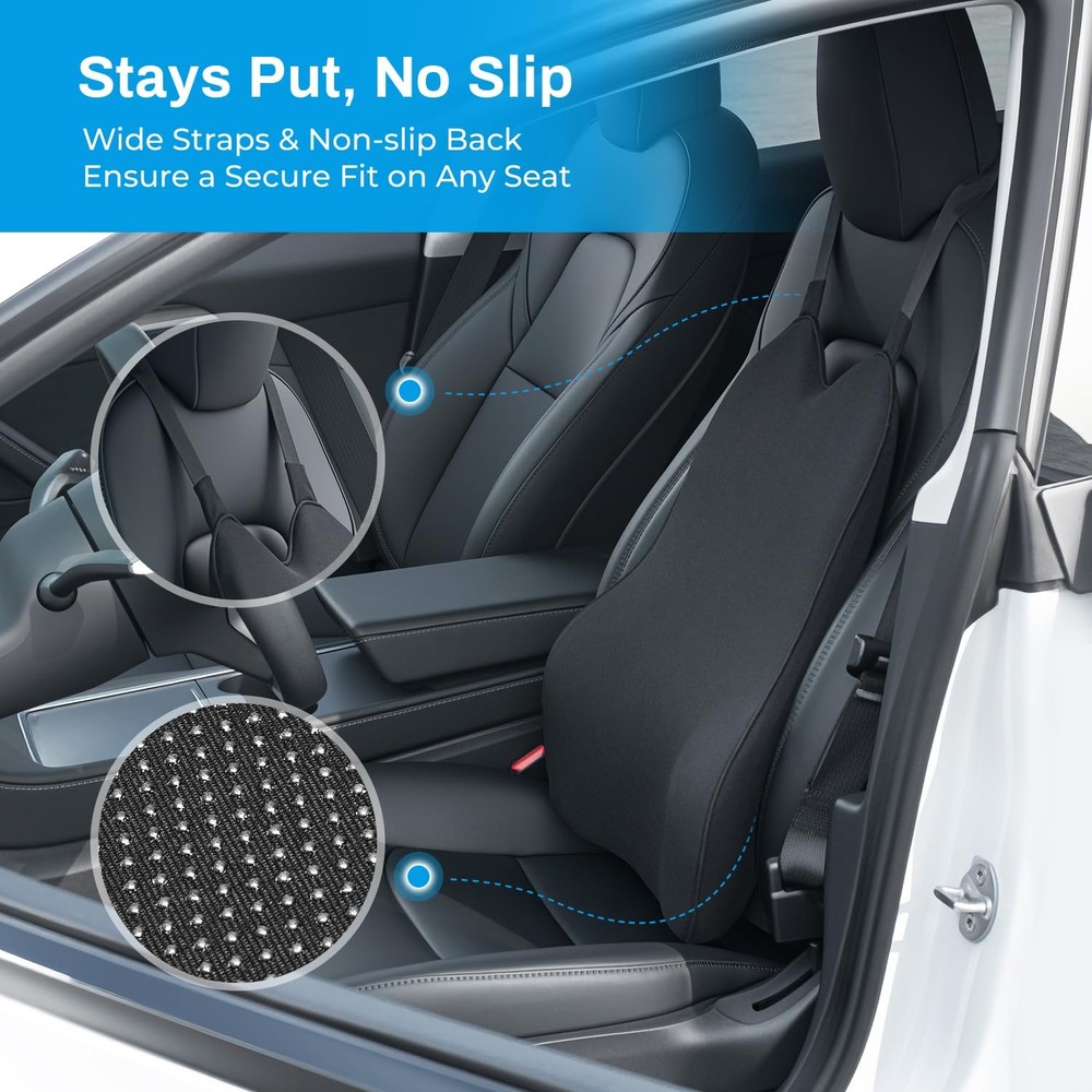Back Support for Car - 20.9 Inch Extended Car Back Support Relieves Full Back...