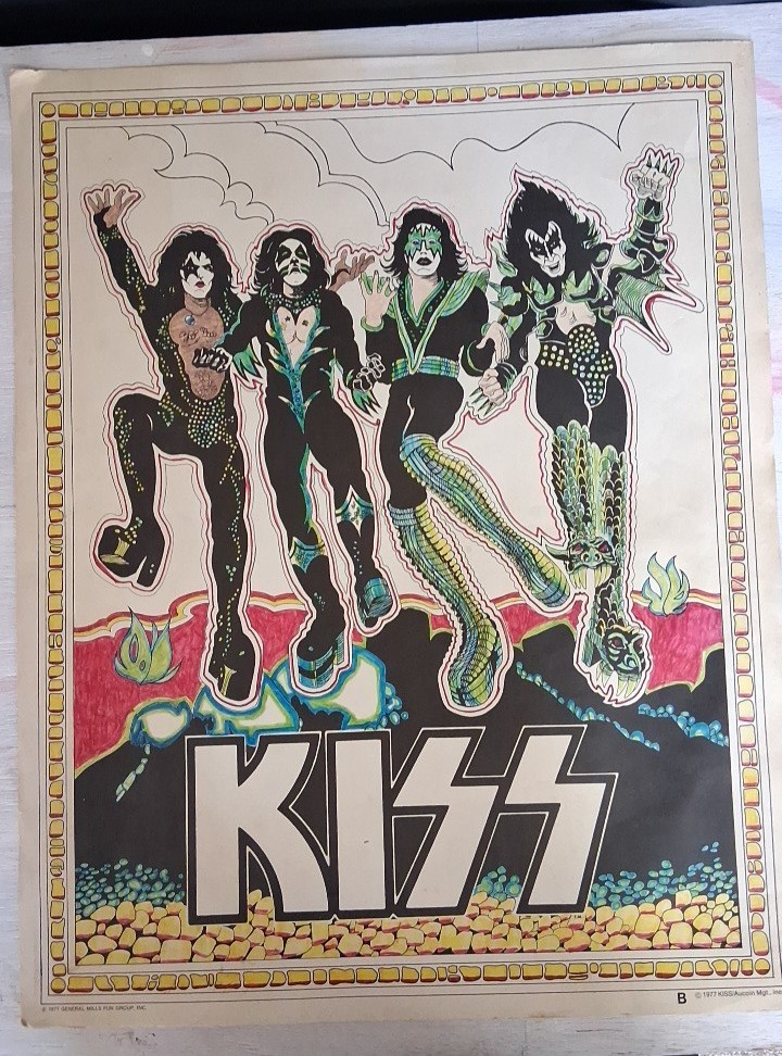 KISS 1977 POSTER ART DESTROYER GENERAL MILLS CRAFT MASTER AUCOIN VINTAGE RARE!
