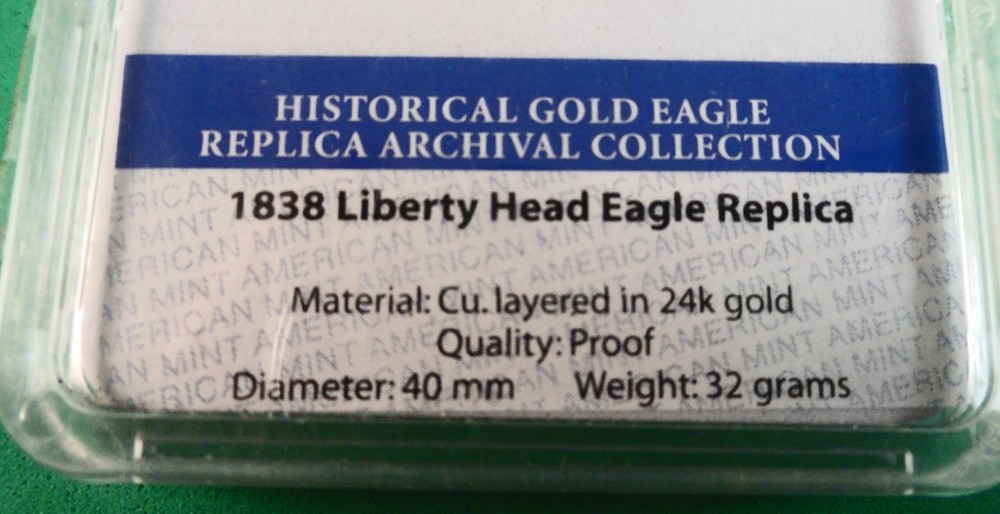 FANTASY COIN: AMERICAN MINT LTD. ED. 1838 US EAGLE PROOF