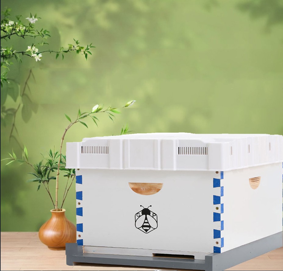 Beehive Langstroth House Beekeeping Kit 10 Deep Layer &10 Medium Frames + Cover