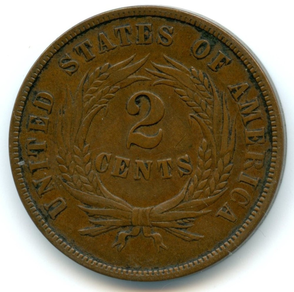 1868 U.S. Two Cent Piece - Extremely Nice Details, Must See