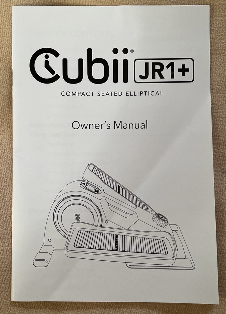 Cubii JR1+ Under Desk Elliptical Exercise Machine Non Slip Portable Bluetooth