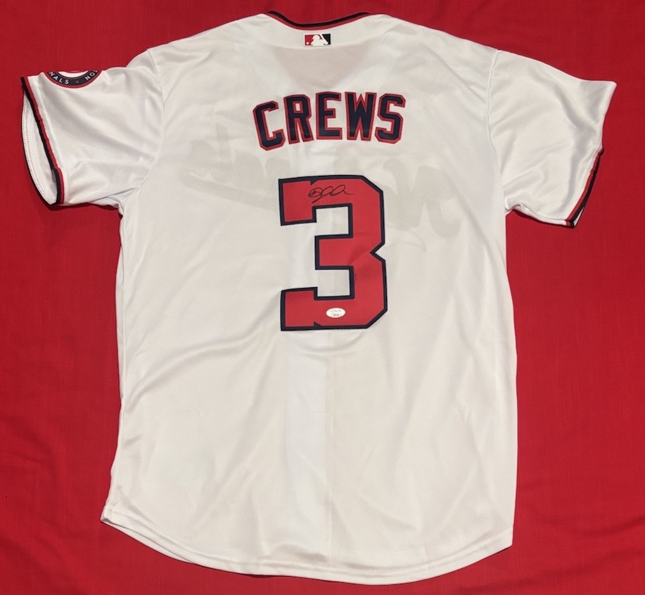 Dylan Crews MLB Baseball Autographed Signed Custom Washington Jersey JSA
