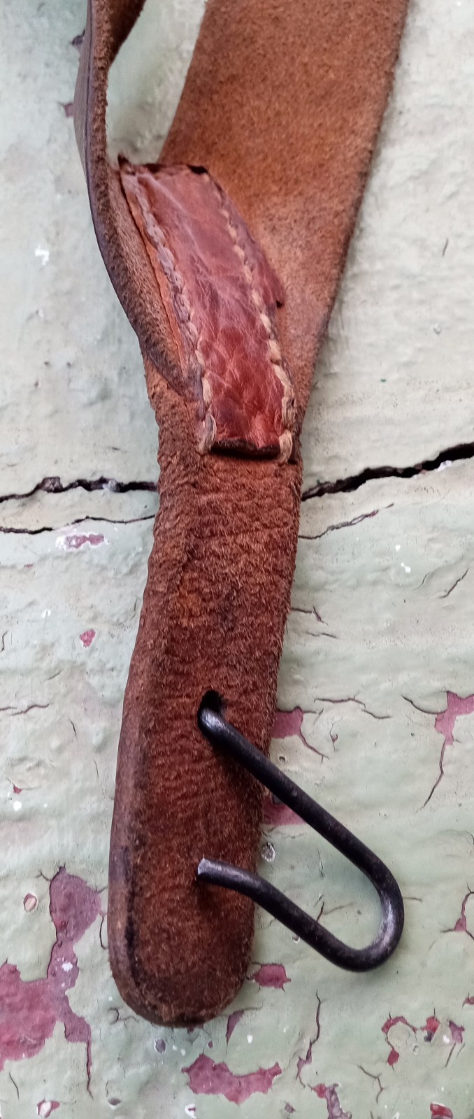 WW1 French Mle 1892-1914 Leather Y Straps Variant Modified Nicely Marked Good++