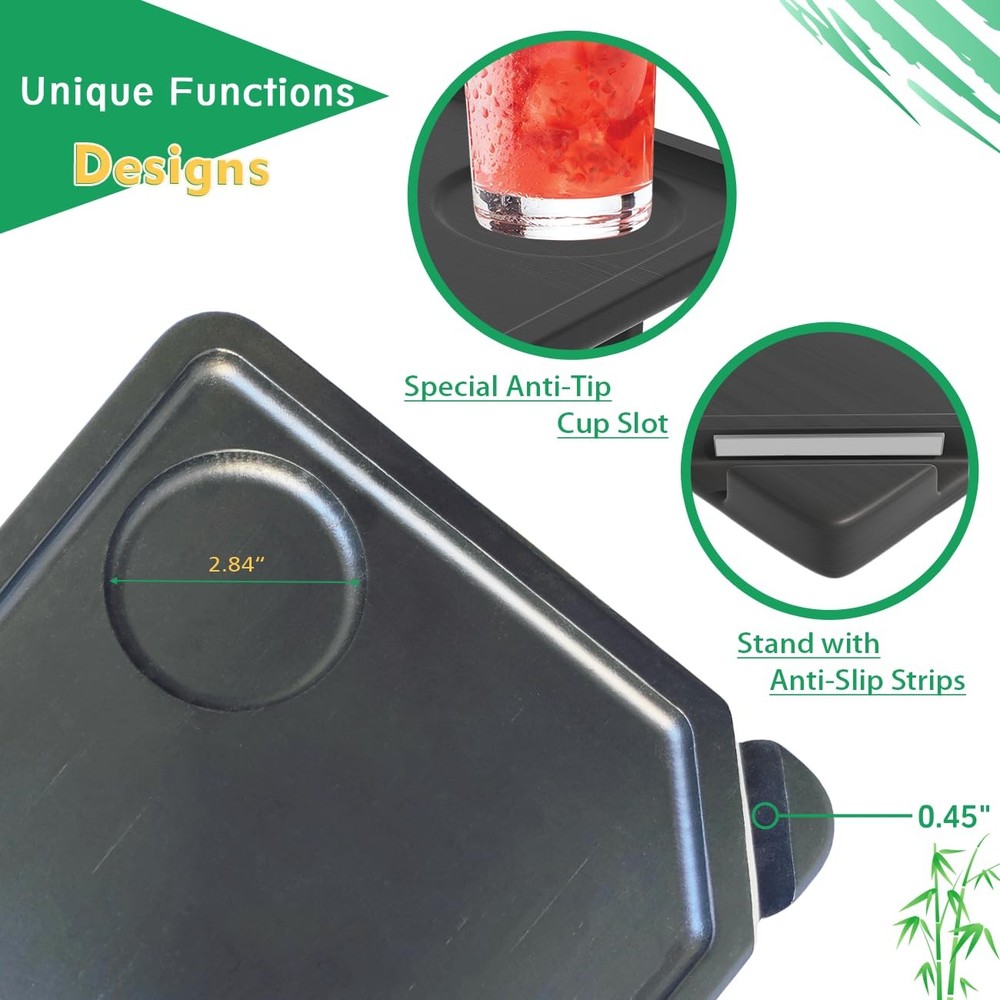 Couch Arm Tray Table Sofa Arm Clip Table, Armrest Tray Table Suitable for Hom