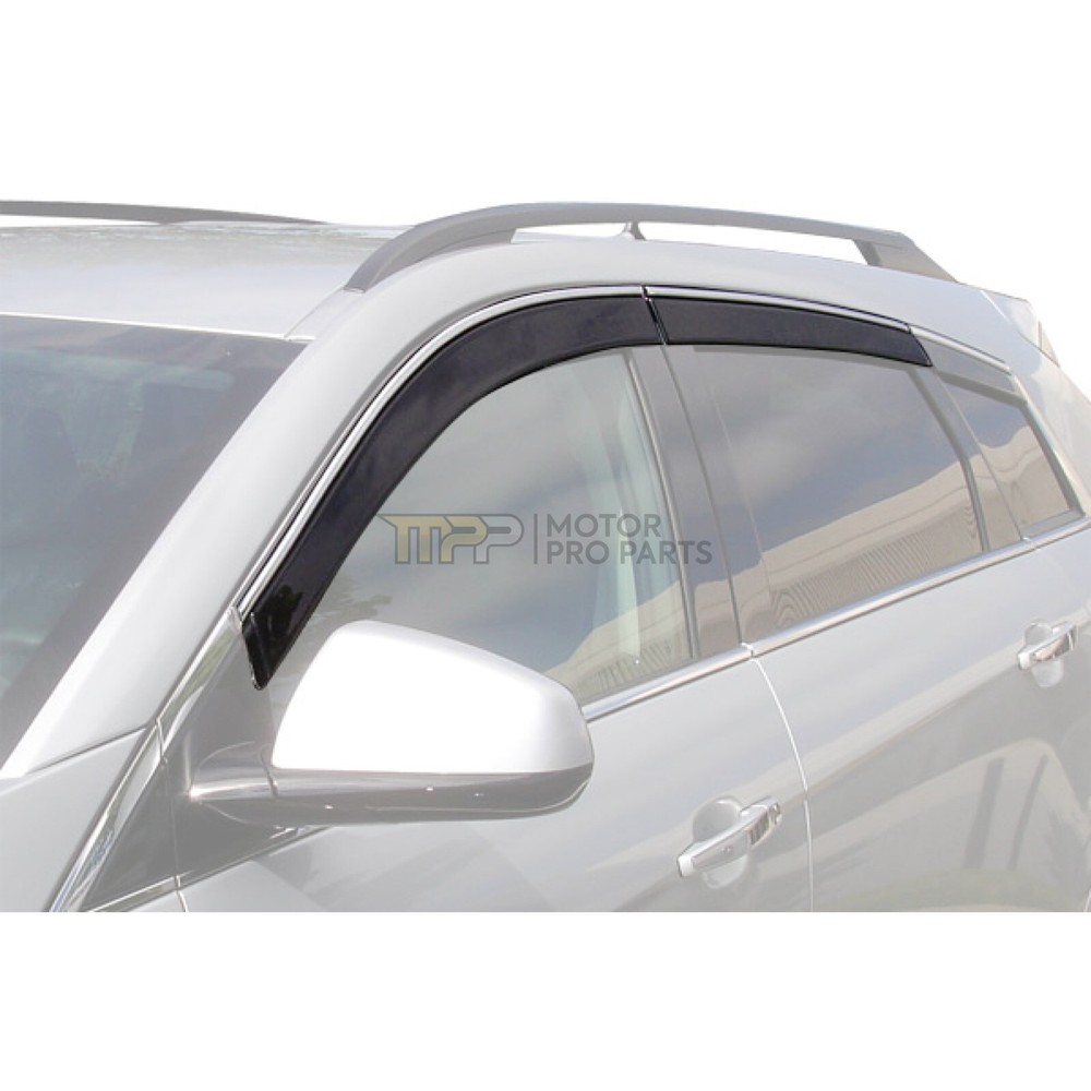 Chrome Trim Window Vent Visors Rain Deflectors Wind Guards For 2016-22 Sportage