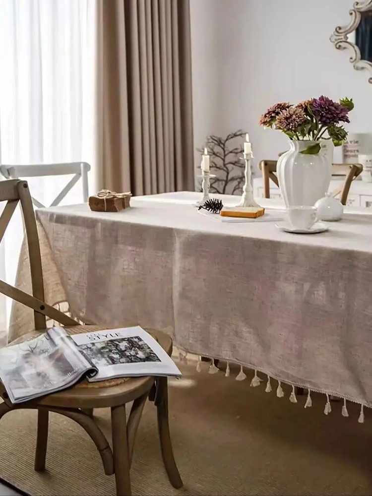 Linen Table Cloth for Rectangle Tables Cloths for Party Kitchen Dining Table