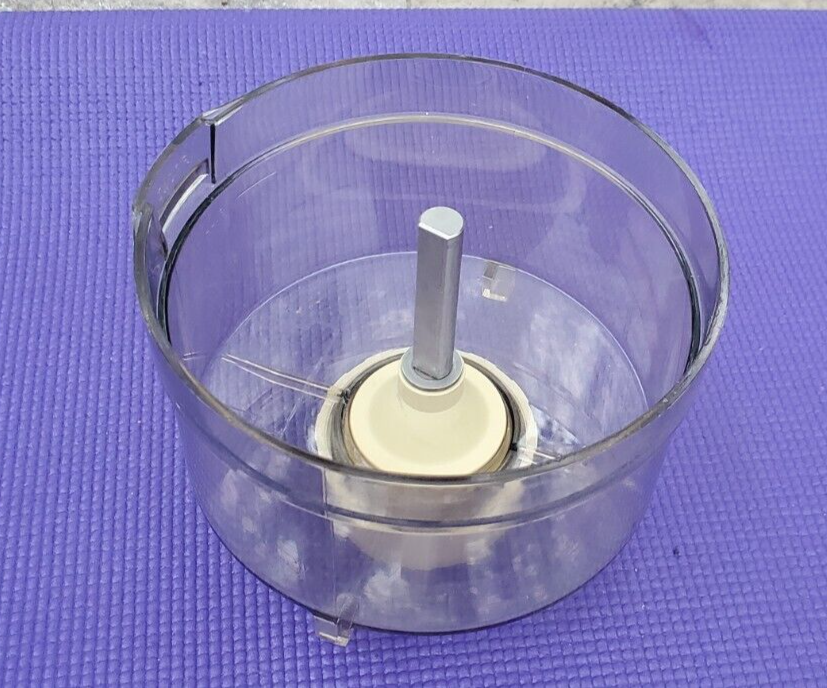 OEM General Electric Food Processor Work Bowl D1FP1 D1FP2 Amber W/Stem & ring