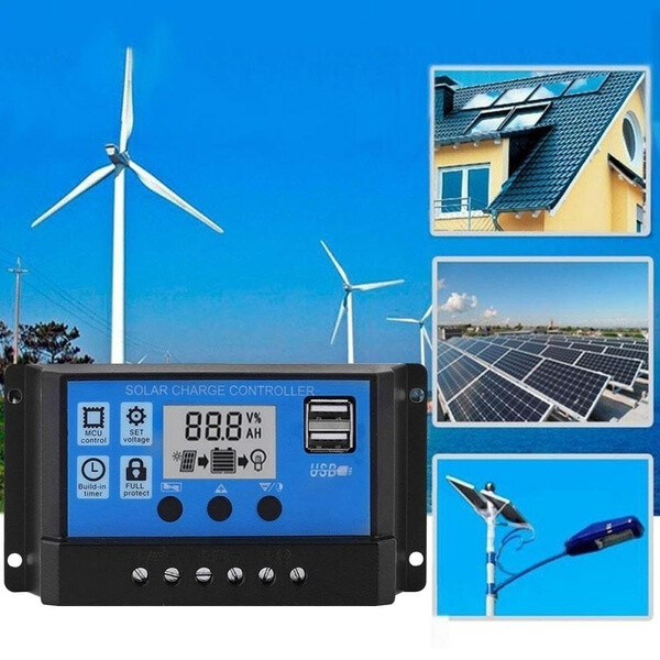 100A 12V 24V MPPT Solar Charge Controller Home Solar Panel Battery Regulator