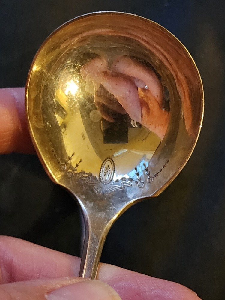 2x Antique Community Plate ADAM Pattern Gravy Ladles; 6"