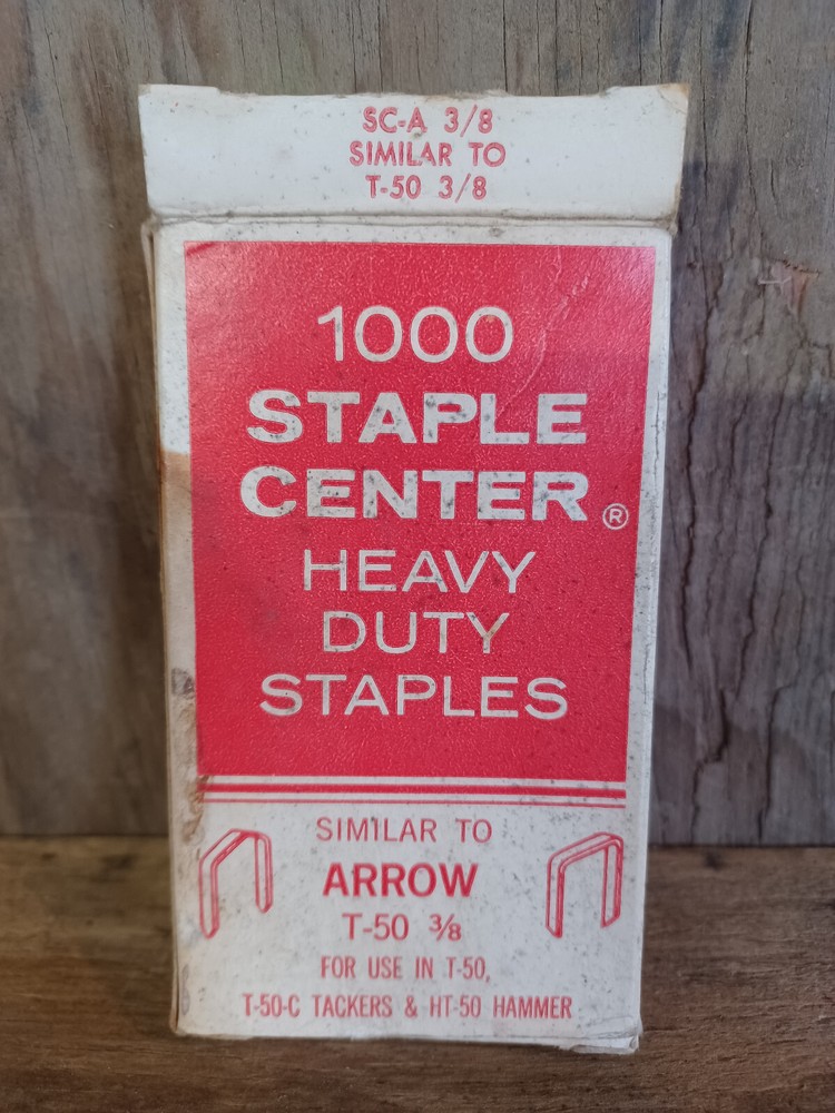 Vintage Swingline Staples Box 1000 USA Made Empty Box