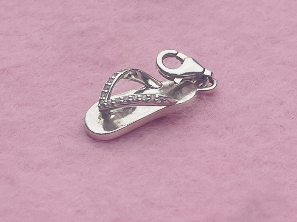 Thomas Sabo Silver & CZ  Flip Flop Charm