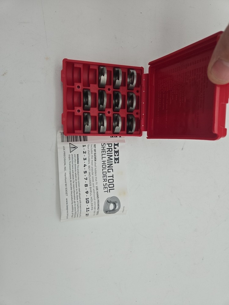 Lee 90198 Hand Priming Tool Shell Holder Set Brand New