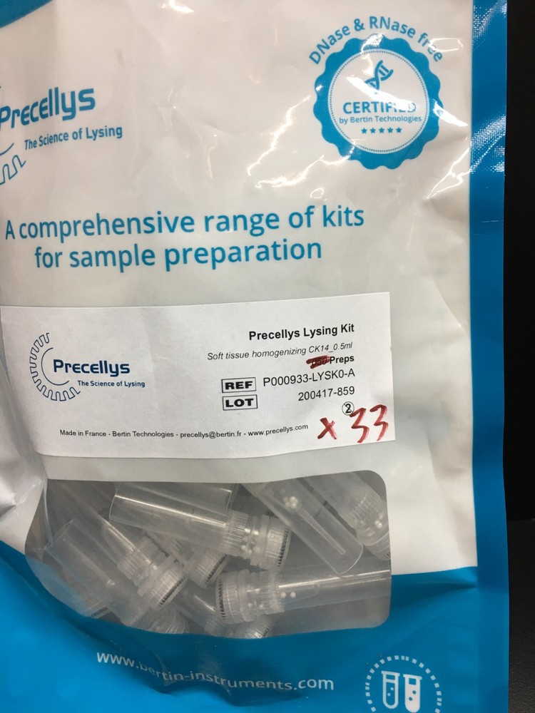 Precellys REF P000933-LYSKO-A Lysing Kit 33 PCS