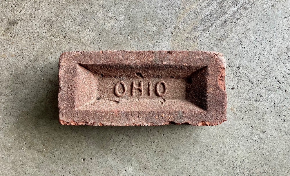 Antique building brick OHIO.  Excellent condition.  GO BUCKEYES!