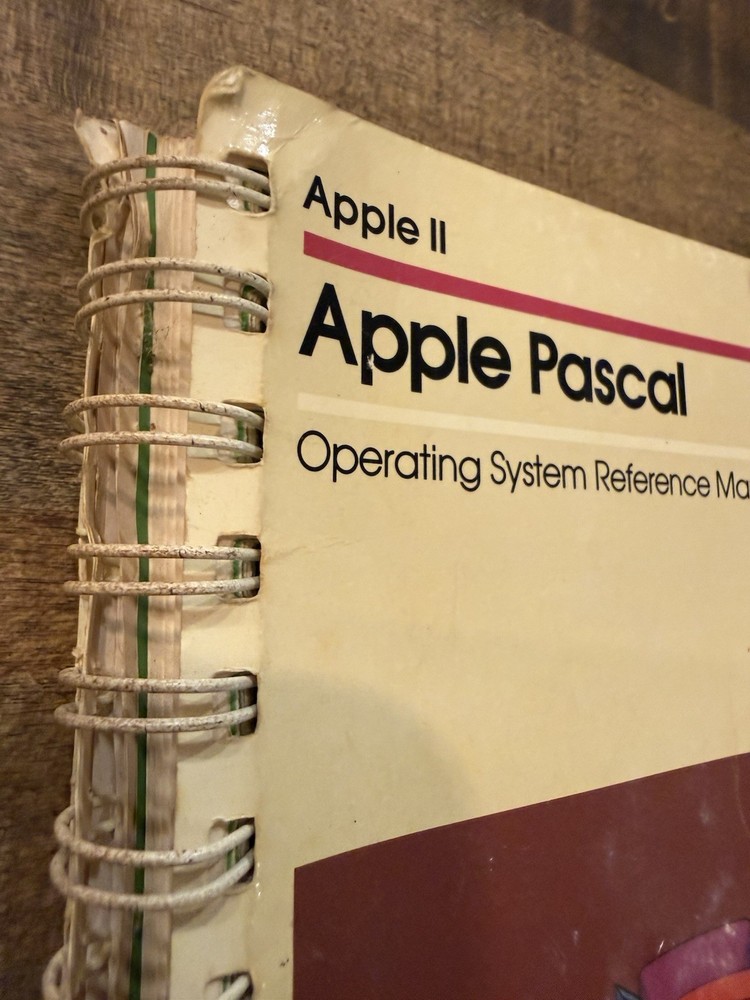 Vintage Apple Pascal Op/Ref Manual 1980