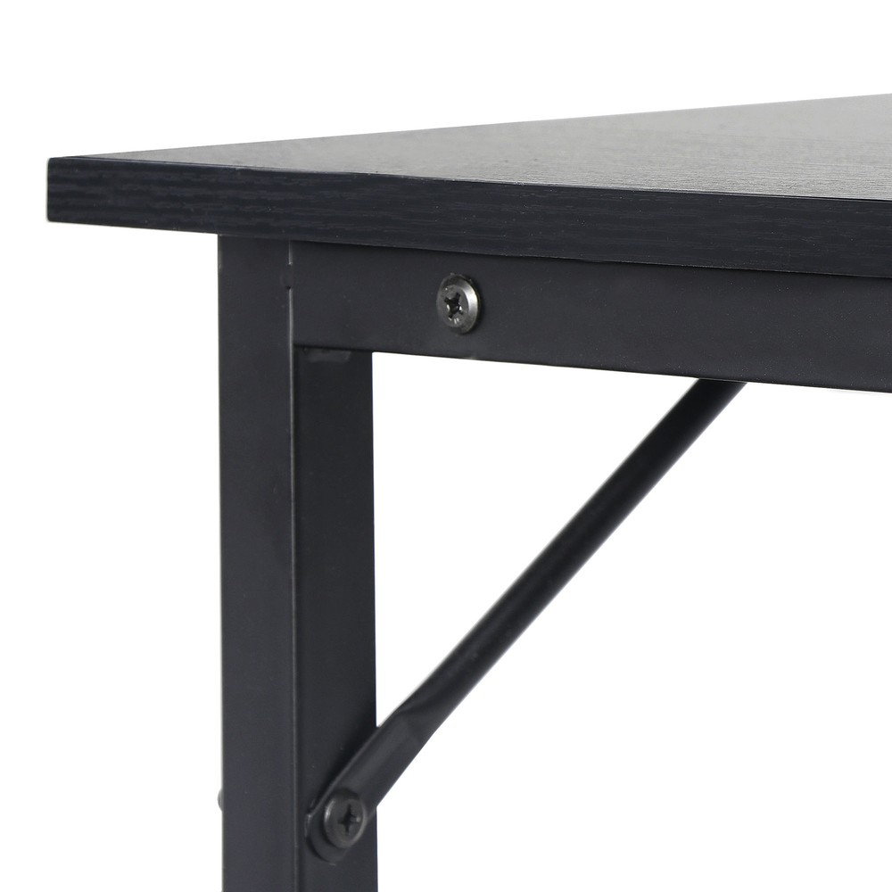 66" Modern L-Shaped Computer Desk Large Workstation PC Stand with Round Corner