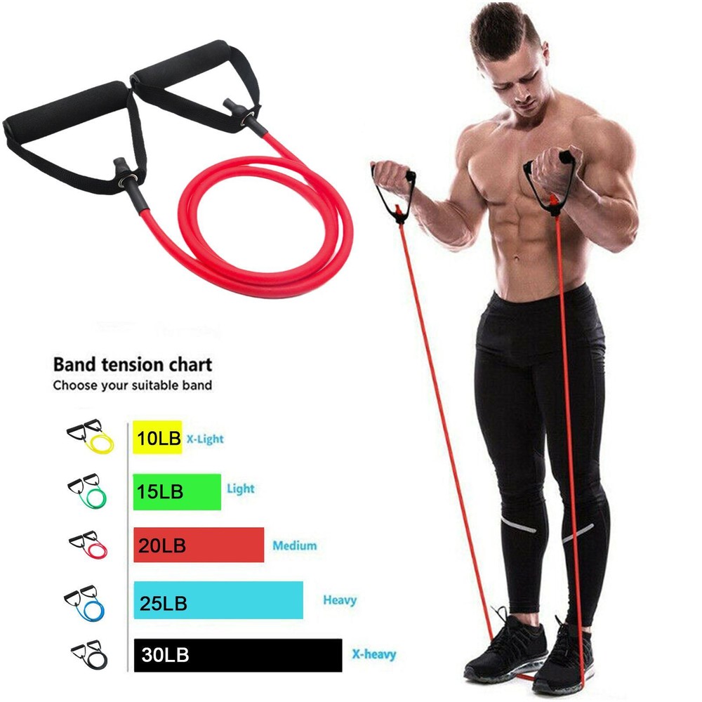 Fitness Exercise Cords Pull Rope Stretch Resistance Training Elastic Prof T Y3M5