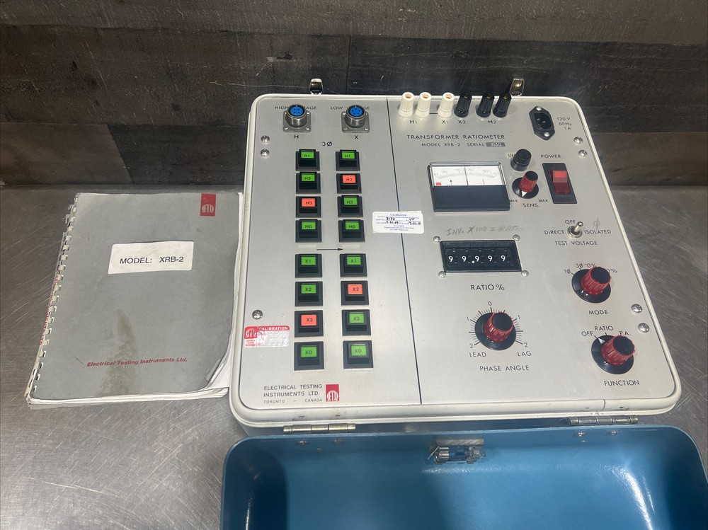Electrical Testing Instruments Ltd. Transformer Ratiometer XRB-2. 3 Phase