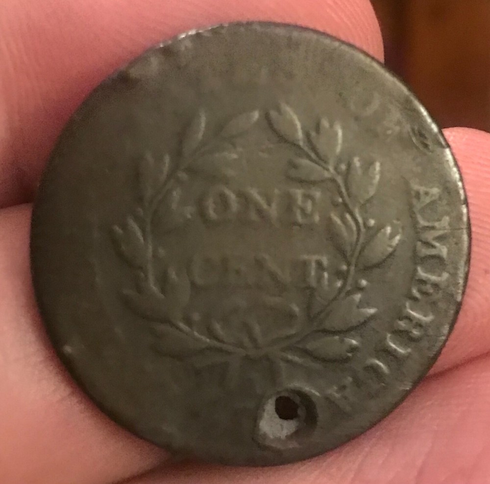 1802 large cent , Good Holed