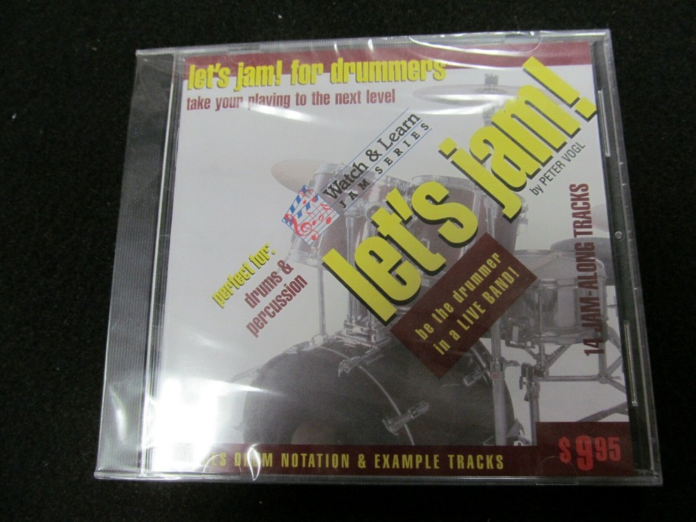 Watch & Learn Peter Vogl - Let's Jam For Drummers CD New/Sealed !!