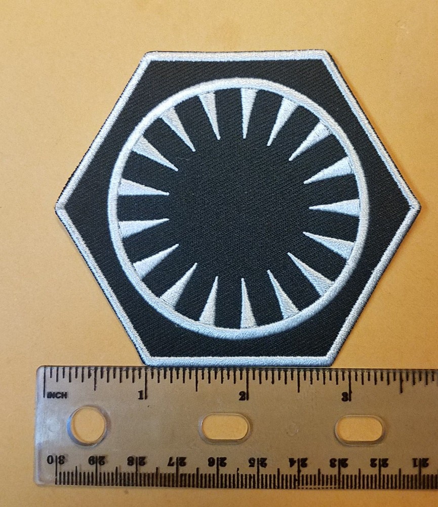 Star Wars First Order White Uniform Patch 3 1/2 inches tall patch