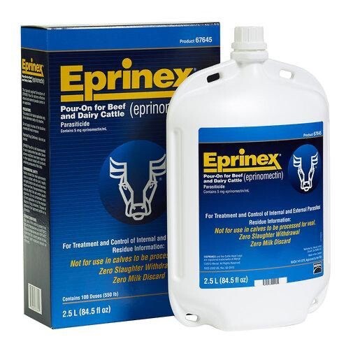 NEW - Eprinex Parasiticide Pour-on for Cattle , 2.5 L Liter - EXP. 10/2026