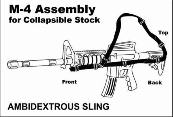 Fire Force Alpha CQB 3-Point Tactical Sling Ambidextrous Black
