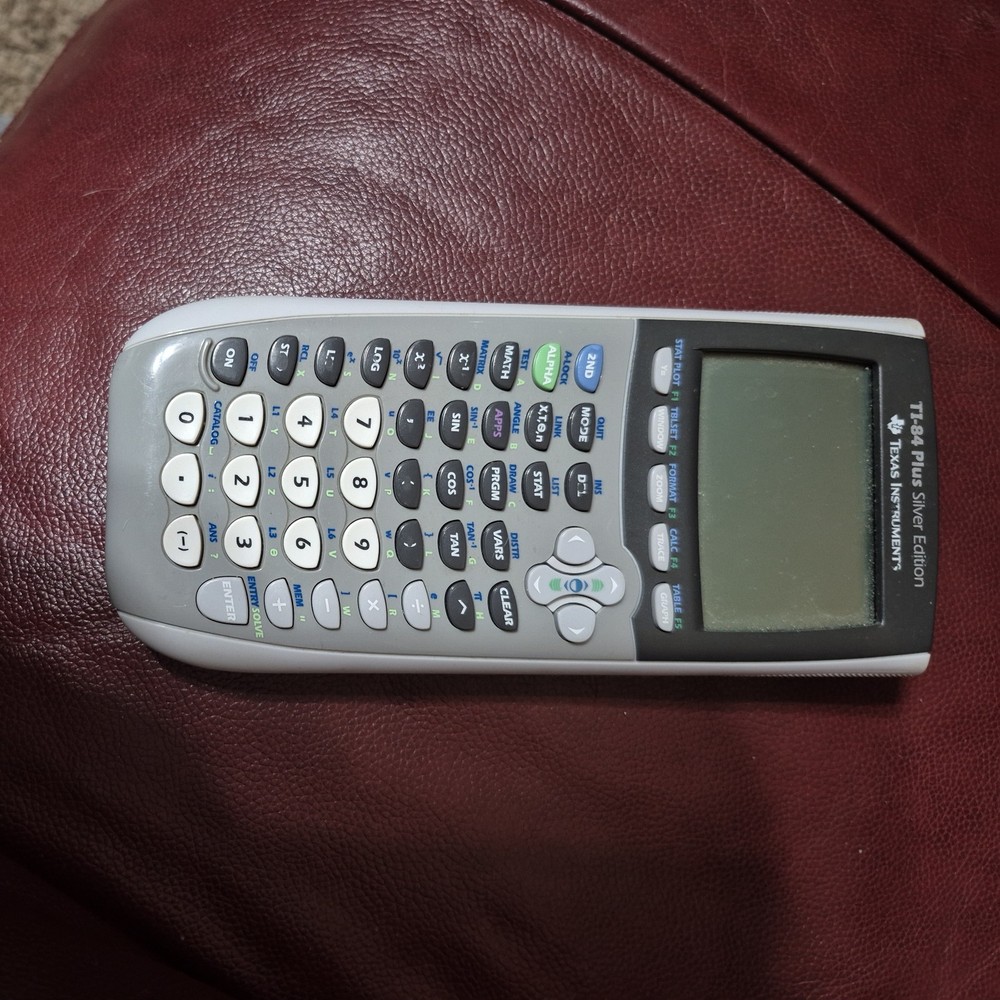 Texas Instruments TI-84 Plus Silver Edition Graphing Calculator—TESTED WORKING✅