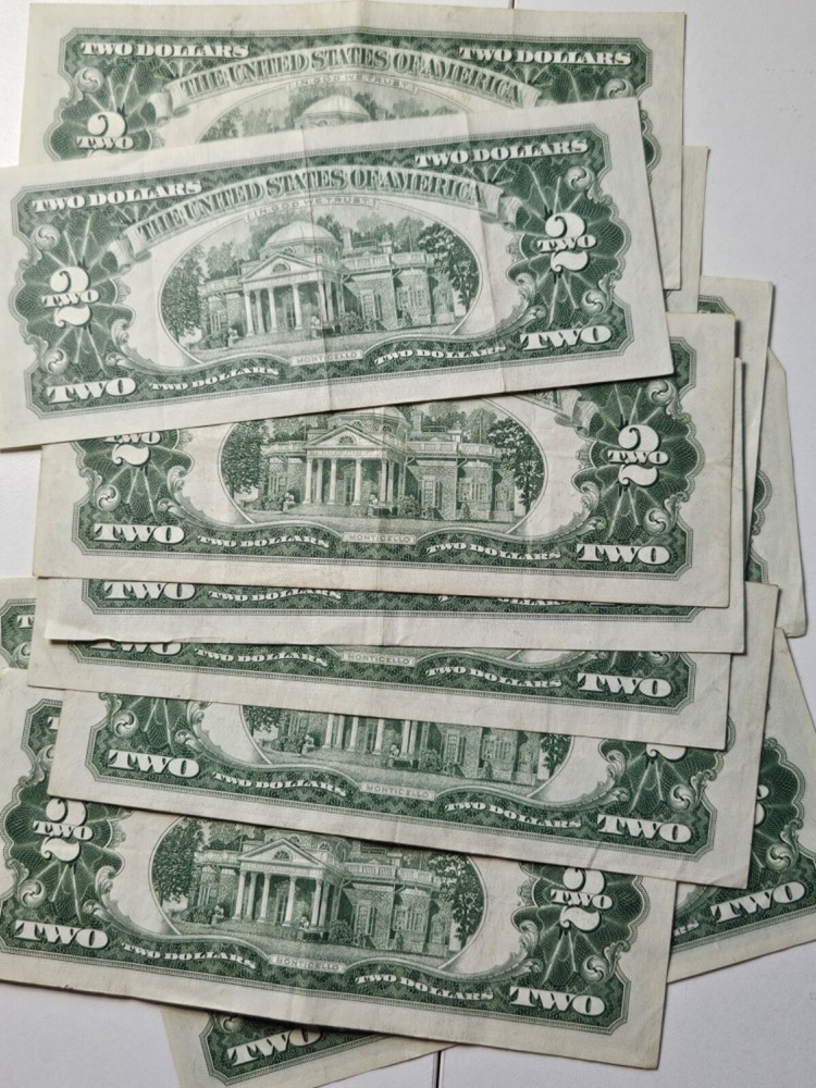 1963 $2 Red Seal Note Very Lightly Circulated AU