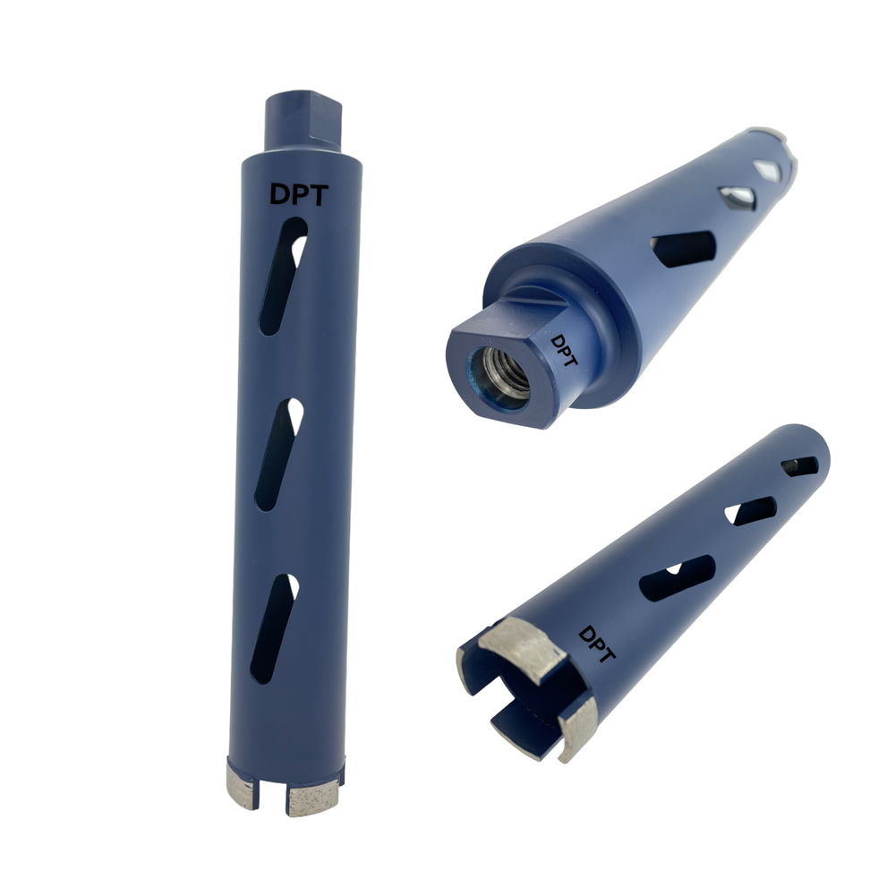 2 Pack 2-1/2" Dry Diamond Core Drill Bits Concrete Asphalt Bricks 5/8" Thread