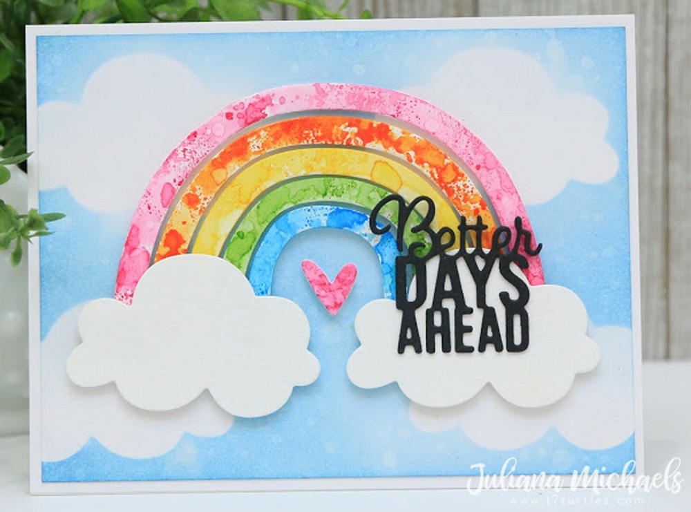 New Retired! Sizzix Thinlits Rainbow 6pc set #665031 Retail $12.99