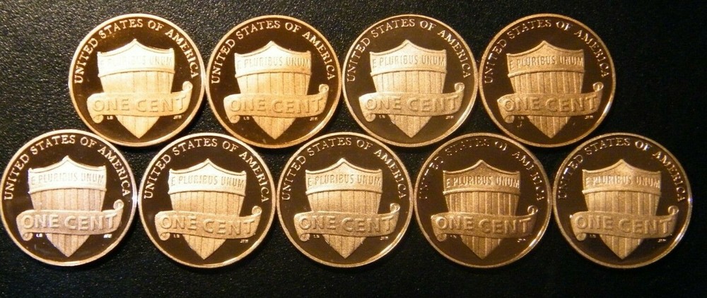 2010~2019 Lincoln Shield Gem Proof Penny Decade Run From Proof Sets