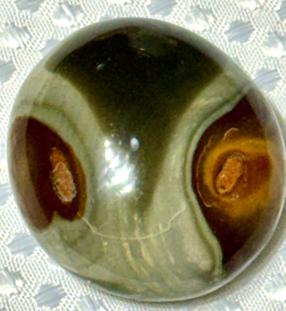 Polychrome Jasper Stone with Alien Face 59 grams #630