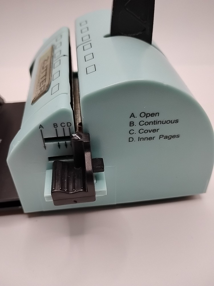 Zutter Products Turquoise Blue Bind-It-All Binding Machine Scrapbook Read Desc.
