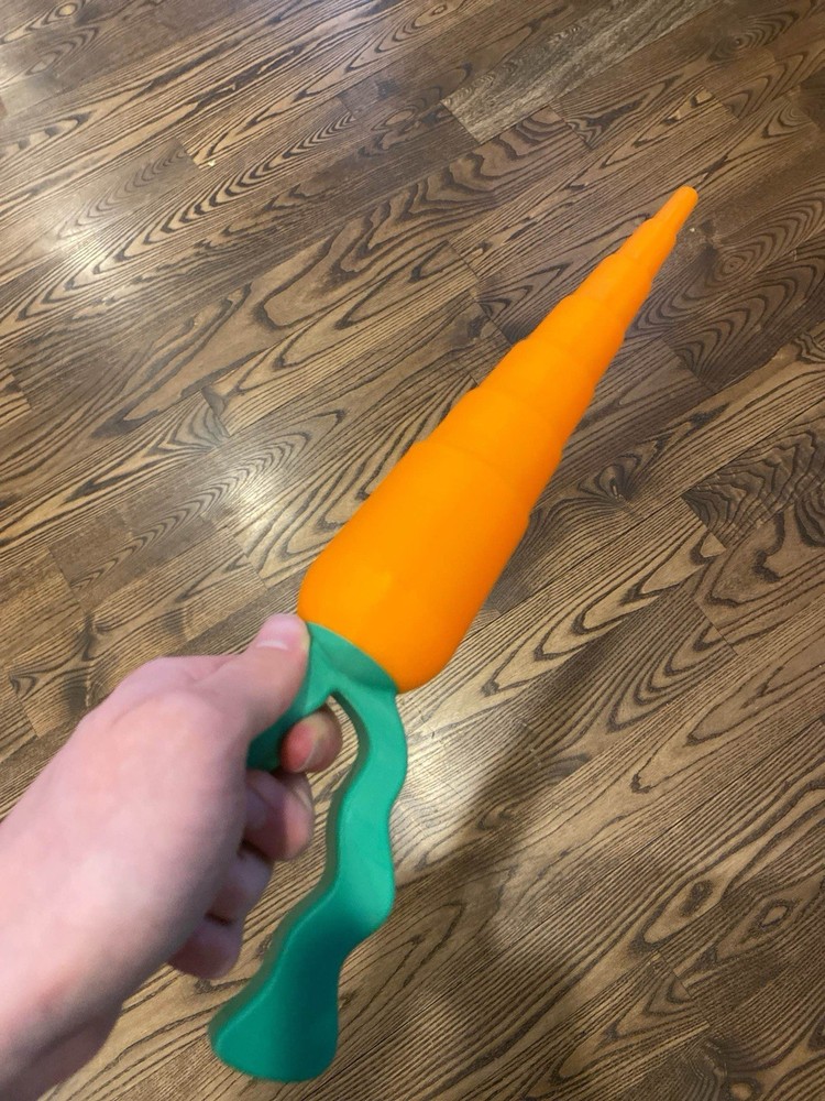 collapsing carrot sword