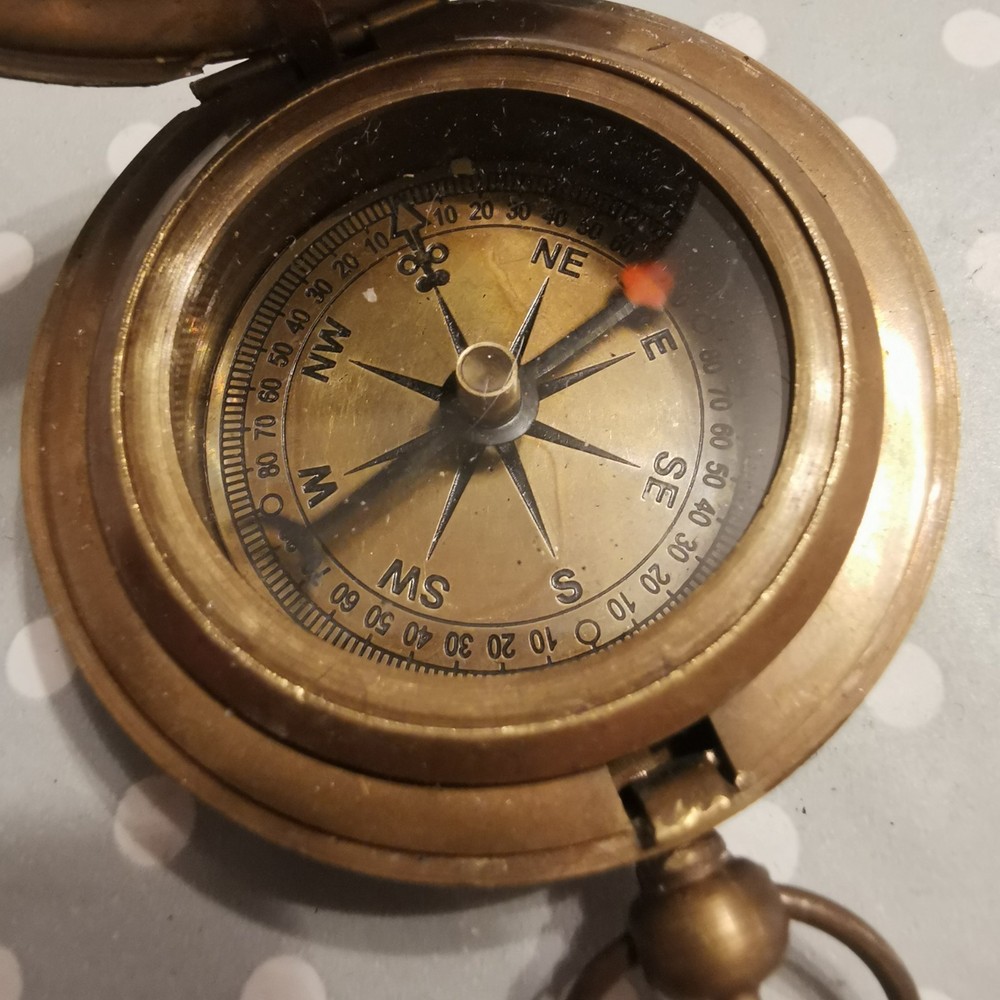 Pocket Compass Vintage Style Compass Handmade Compass Brass Compass