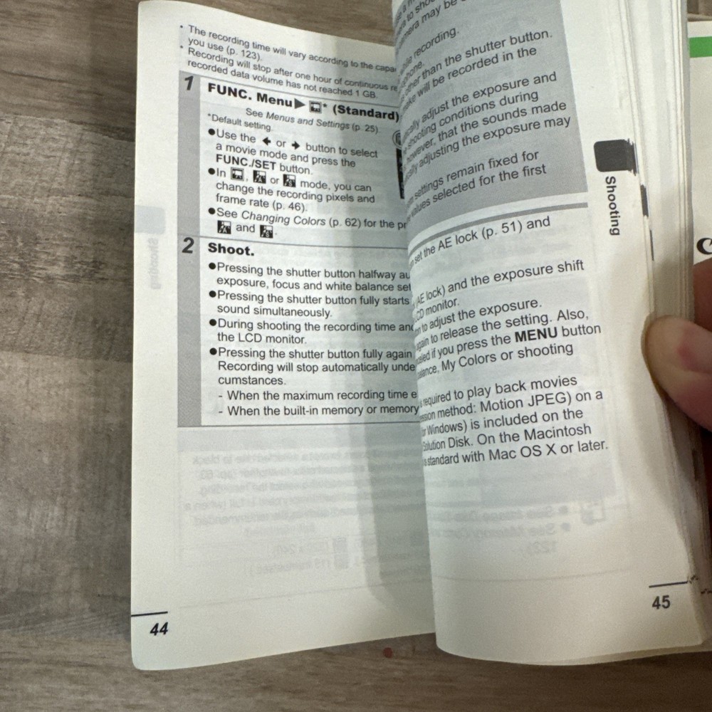 Canon Powershot SD700 IS Basic User Guide/ Advanced User Guide 2006 Vintage