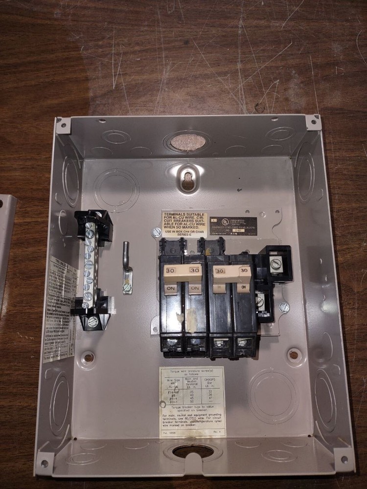 Panel With Breakers of 30 Amp