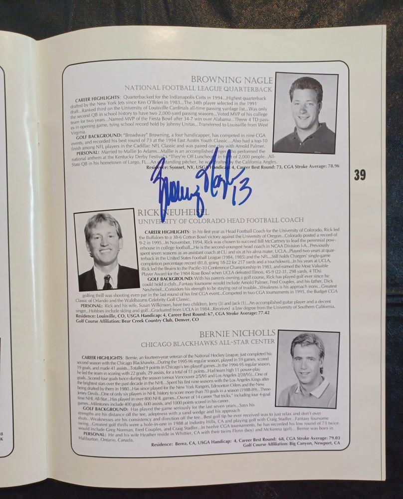 CGA Classic Chicago - SIGNED GOLF PROGRAM - HUGE AUTOGRAPH COLLECTION 1996