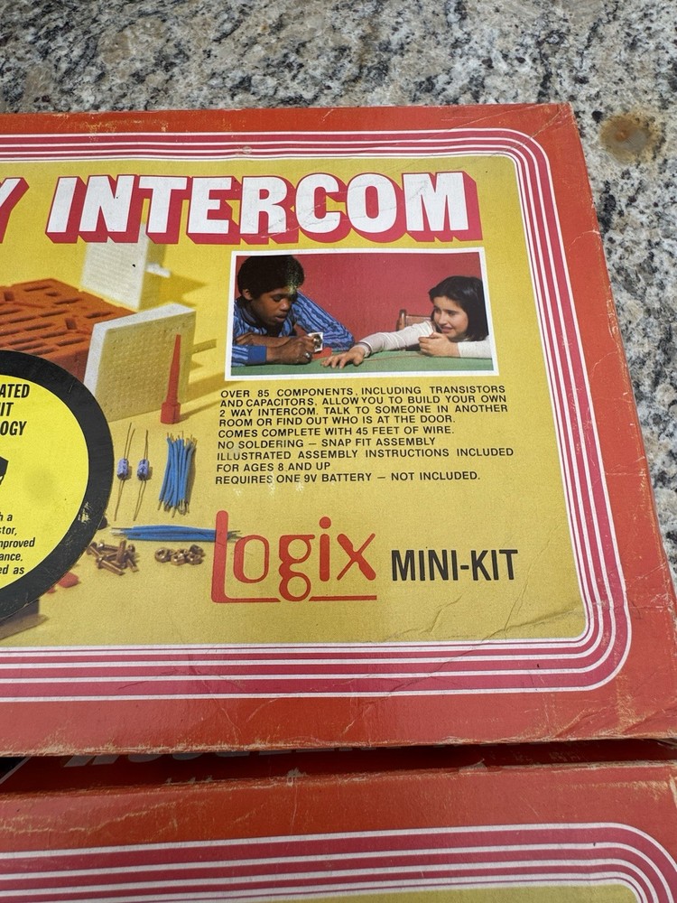 Logix Mini Kit Licensed Toy 2 Way Intercom Set New In Box Vintage 2- Sets