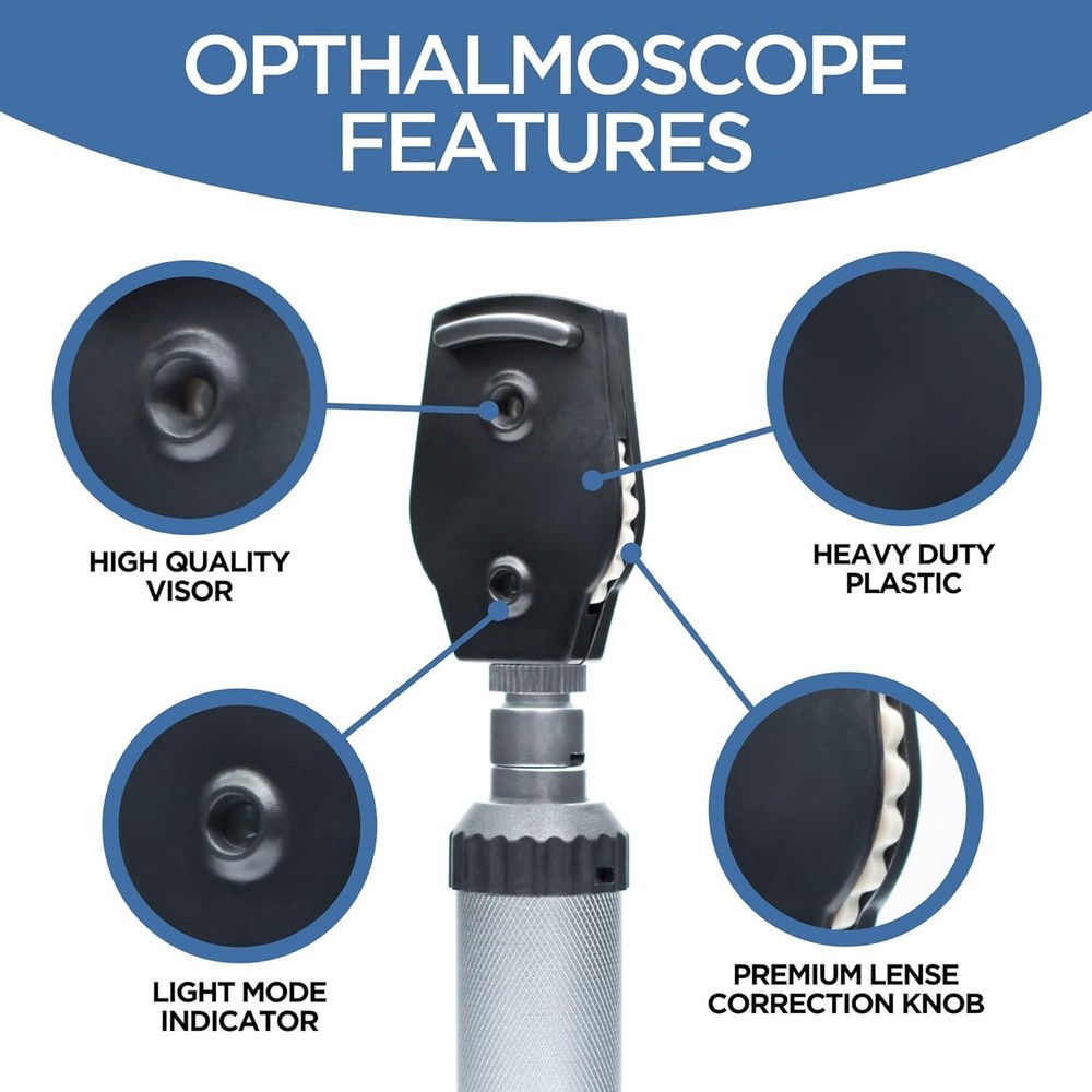 Versatile Medical Diagnostic Tool Set - Leather Case