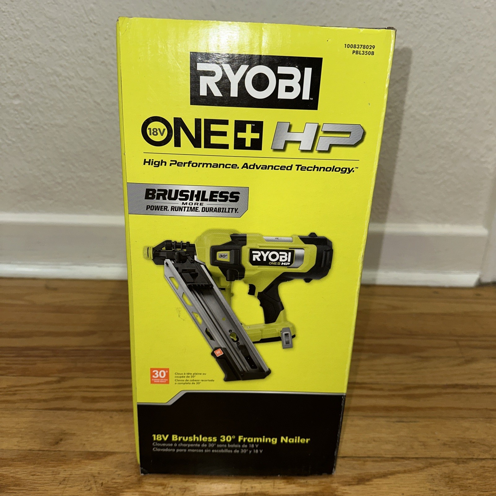 RYOBI 18V Brushless AirStrike 30° Framing Nailer Tool Only Brand New Cordless
