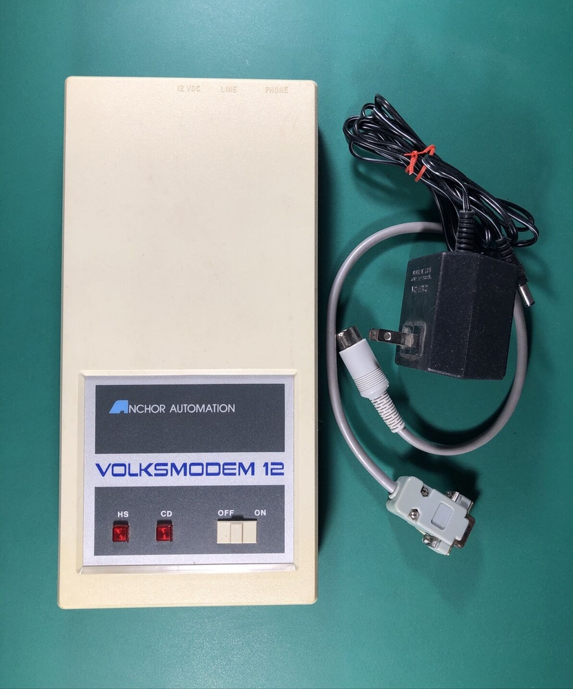 VOLKSMODEM 12 | Anchor Automation VM12 Modem With Cables | Powers On