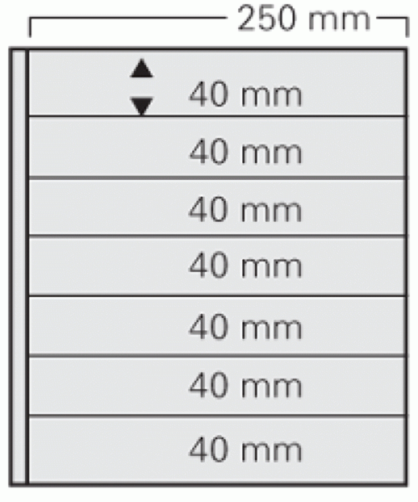 White Garant Stock Page Per 5-7 Strips